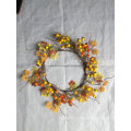 Sunwing New Products Yellow Artificial Pumpkin Halloween Wreath